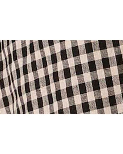 Nia Brown Thomas Gingham Check Cotton Midi Dress
