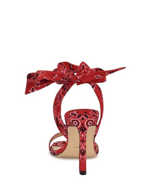 Nine West Red Kelsie Ankle Tie Sandal