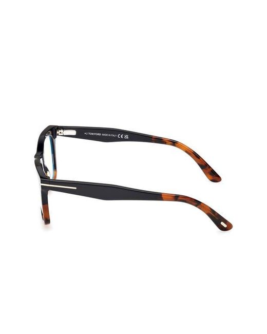 Tom Ford Brown 50Mm Square Light Blocking Optical Glasses for men