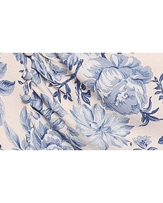 lisbeth midi dress blue floral Petal and Pup Women's Lisbeth Midi Dress