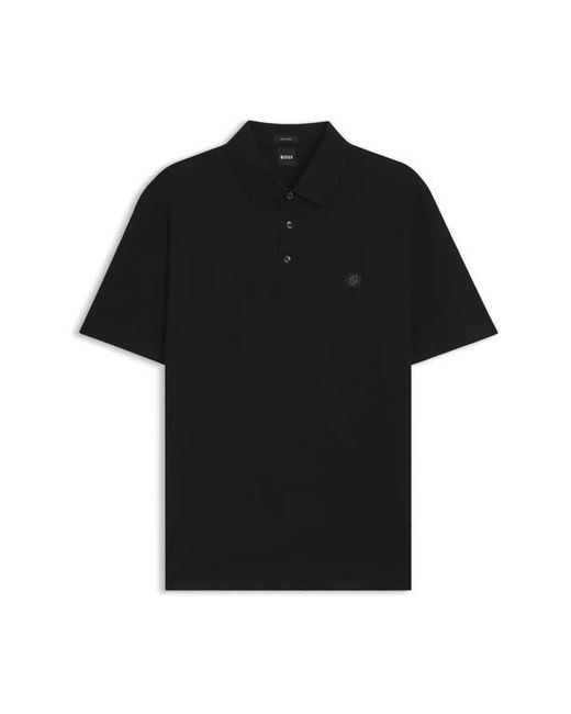Boss Black Parris Solid Cotton Polo for men