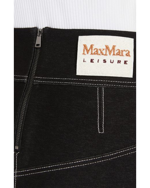Max Mara Black Nabulus Jersey Skirt