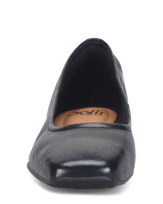 Söfft Blue Poppy Square Toe Flat