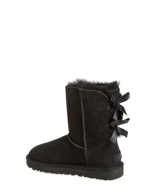 black uggs with bows on back
