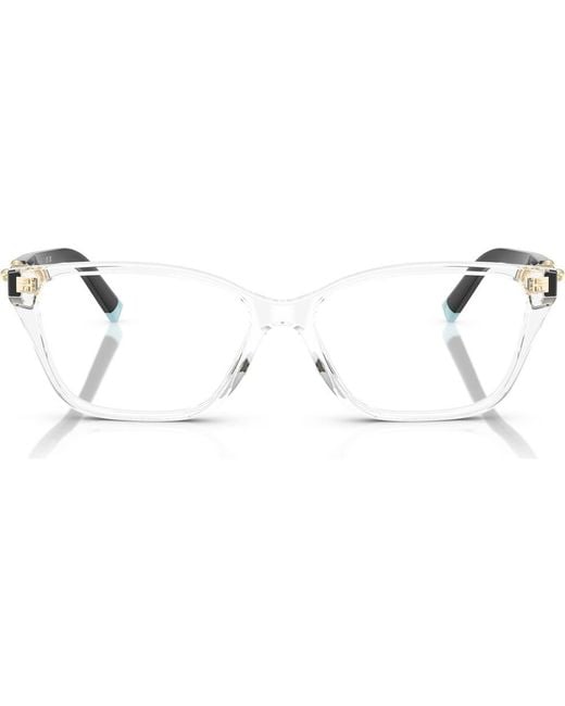 Tiffany & Co Metallic 55Mm Rectangular Optical Glasses