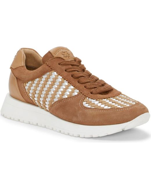 Lucky Brand Brown Deva Woven Sneaker
