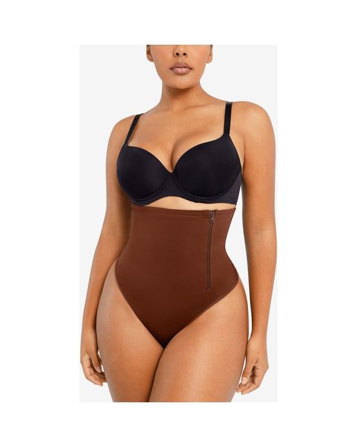 Shapellx Black Side Zip Shaping Panty