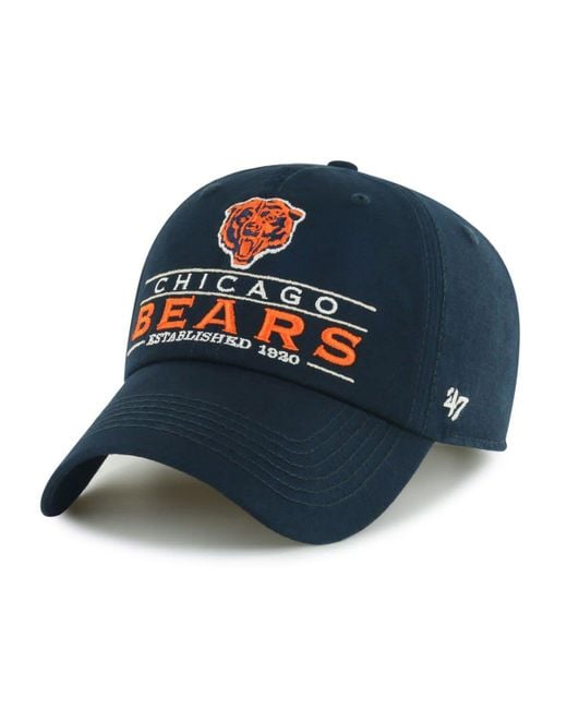 47 Brand Chicago Bears Clean Up Adjustable Hat (Navy)