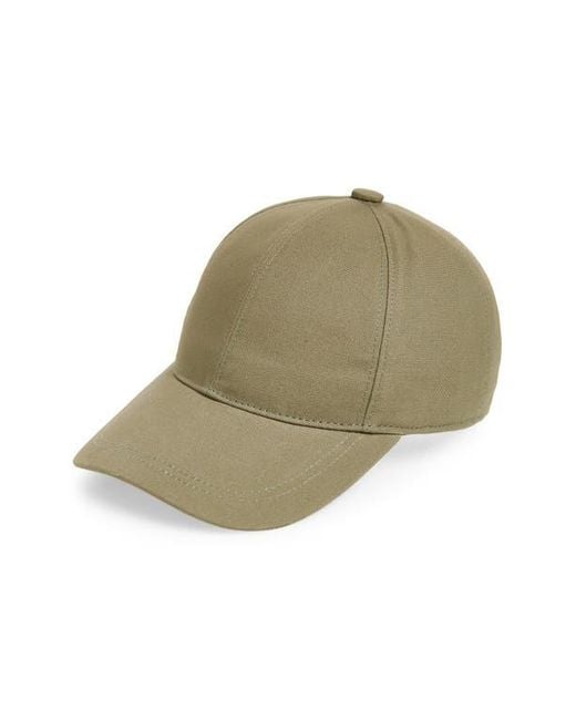 Nordstrom Green Canvas Adjustable Baseball Hat for men