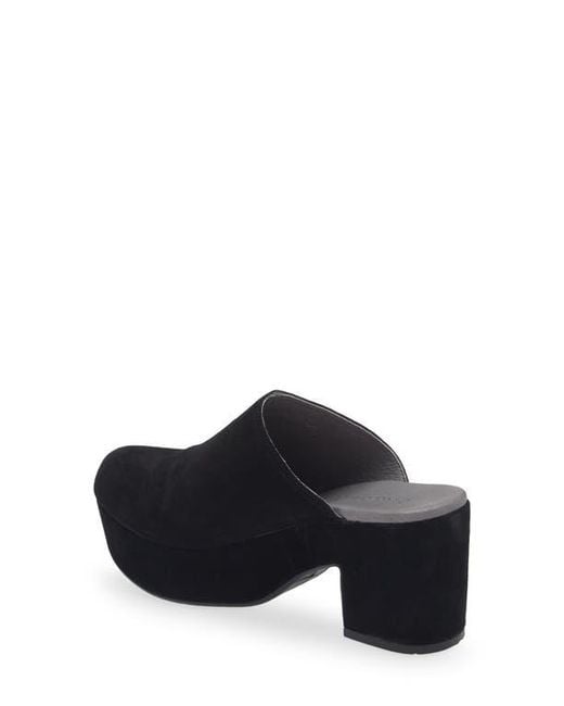 Chocolat Blu Black Ginette Platform Clog