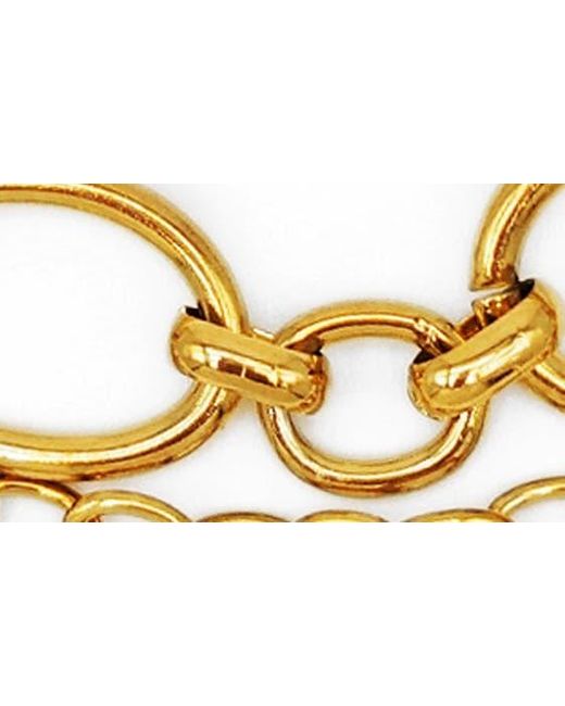 petit moments Metallic Canelas Layered Chain Necklace