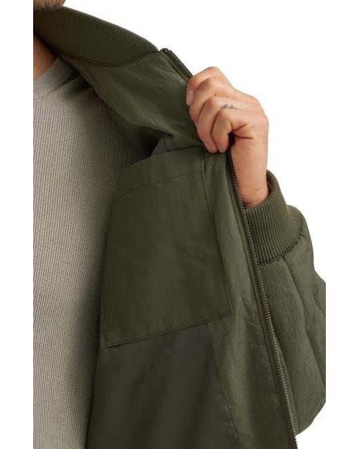 Lee Jeans Green Quilted Ripstop Jacket for men