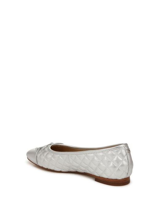 Sam Edelman White Marilyn Cap Toe Ballet Flat