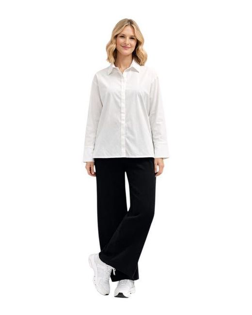 Accouchée Black Cool Knit Flexible Waist Palazzo Pants