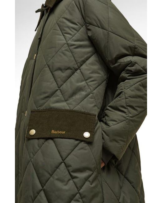 Barbour Black Meredith Quilted Coat