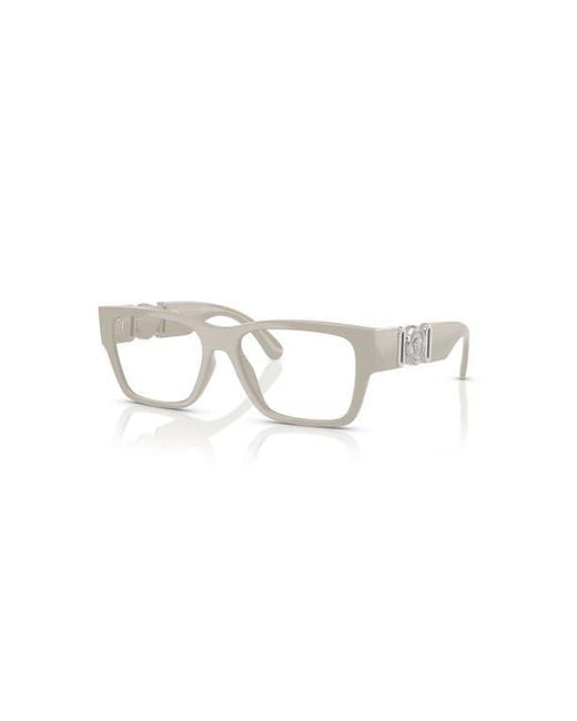 Versace Metallic 53Mm Square Optical Glasses for men