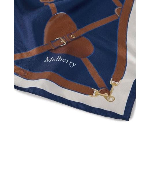 Mulberry Blue Heart Pocket Square