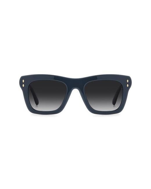 Isabel Marant Blue 51Mm Rectangular Sunglasses