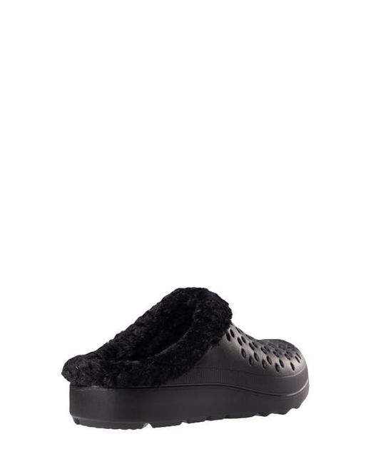 Revitalign Black Fusion Vitality Faux Fur Lined Clog