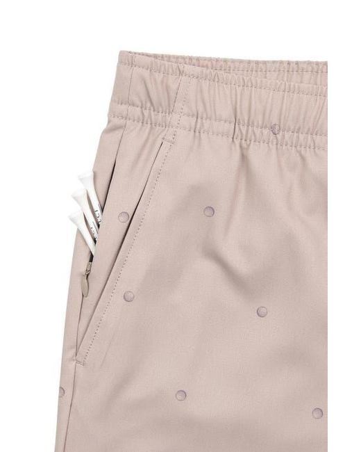 Con.struct Natural Regular Fit Golf Ball Print Drawstring Recycled Performance Golf Pants for men