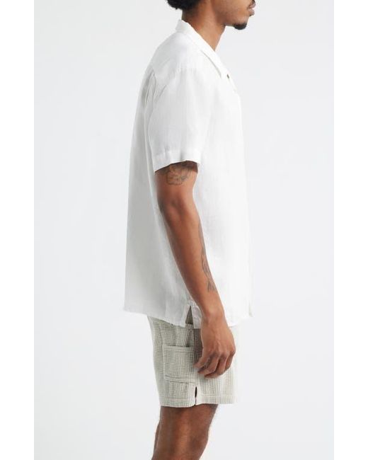 Boardies White Solid Camp Shirt for men