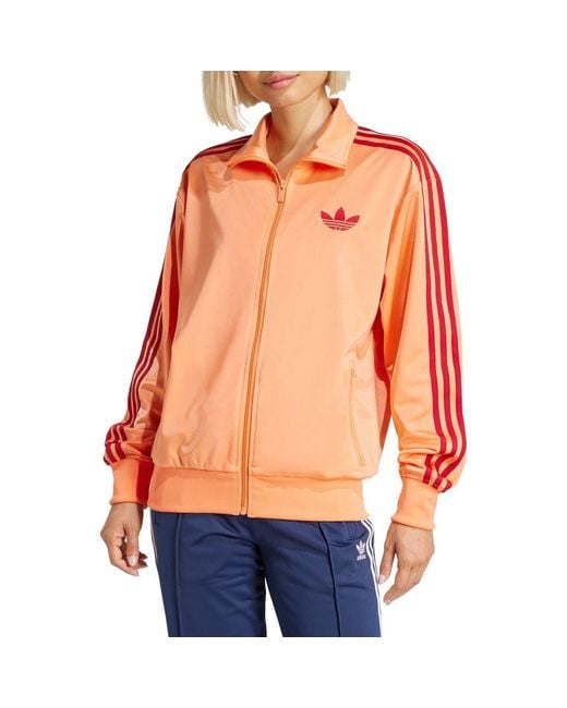 Adidas Originals Orange Firebird Recycled Polyester Track Jacket