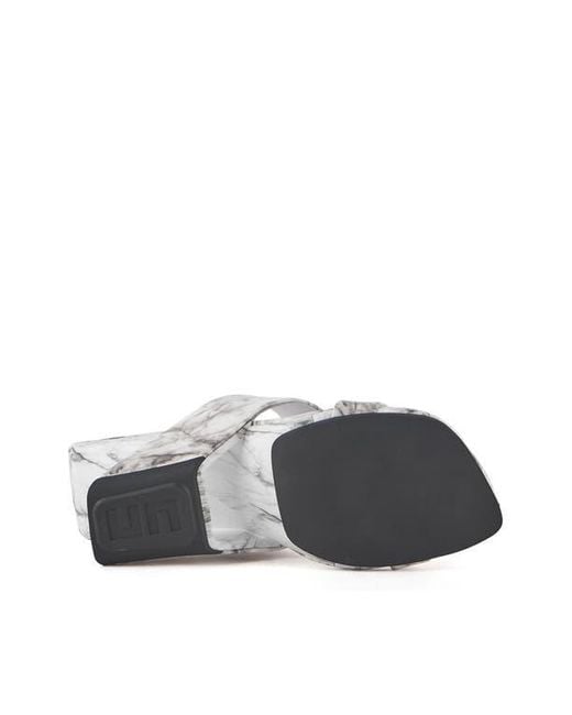 United Nude White Loop Toe Hi Sandals