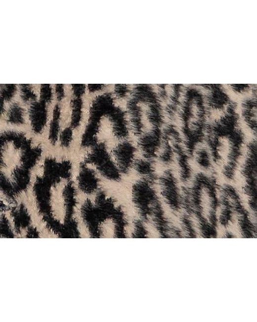 Sanctuary Black Colette Leopard Faux Fur Jacket