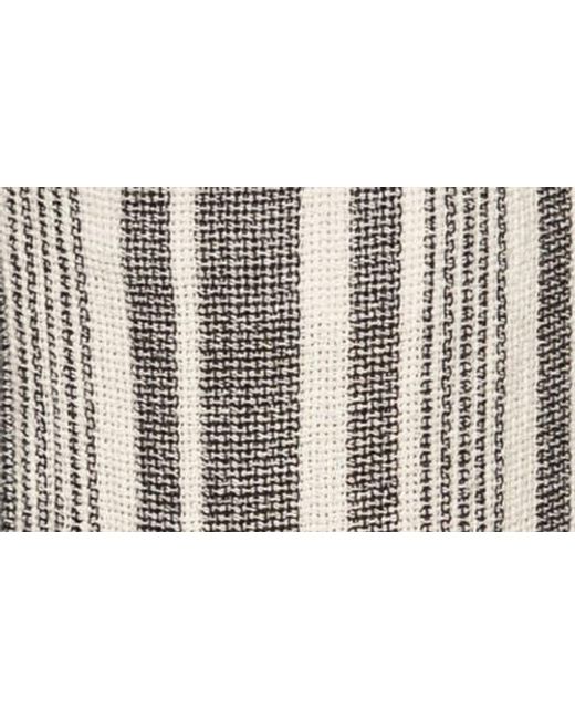 Sanctuary White Palm Stripe Pull-On Cotton Pants