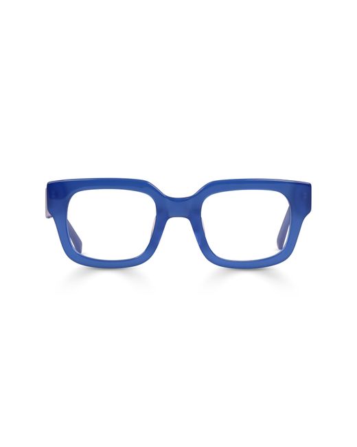 Eyebobs Blue Square Off 47Mm Small Square Reading Glasses