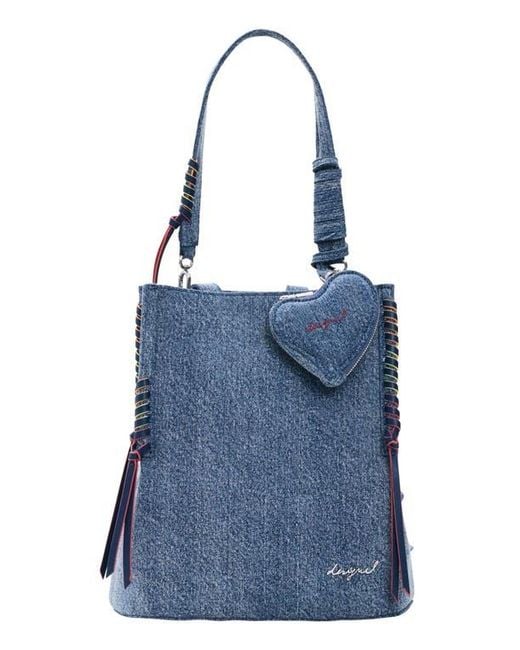 Desigual Blue Mini Denim Backpack