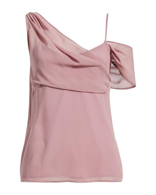Open Edit Purple Drape Scarf Top