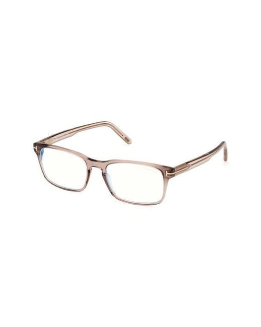 Tom Ford Multicolor 54Mm Rectangular Light Blocking Glasses for men