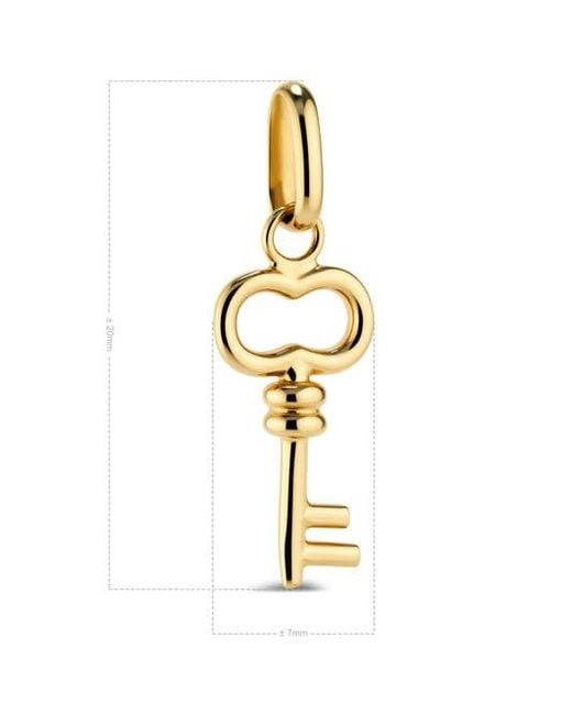 DEVATA Metallic Key Charm Pendant