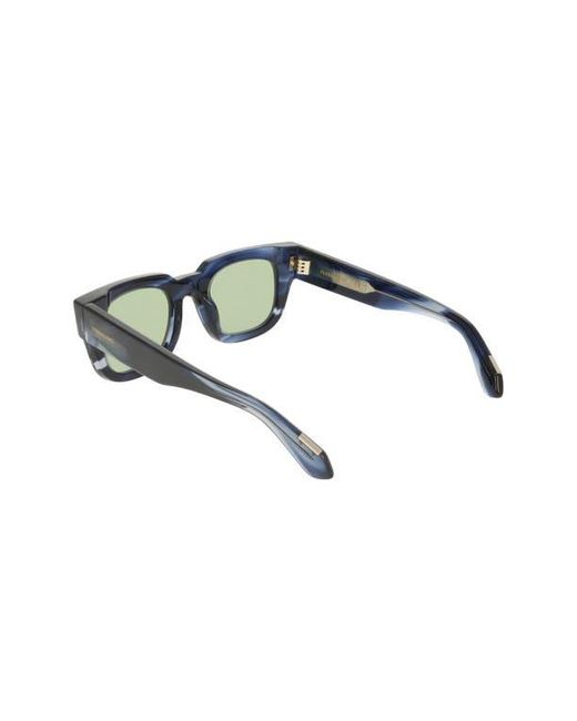 Ferragamo Blue 49Mm Small Rectangle Sunglasses for men