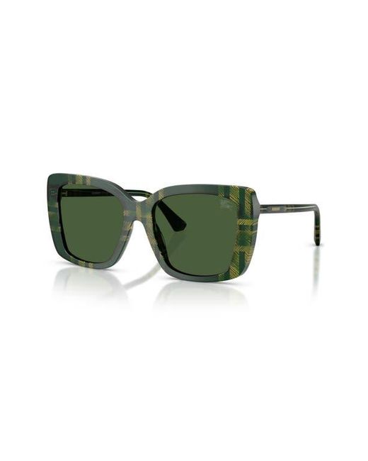 Burberry Green 54Mm Square Sunglasses