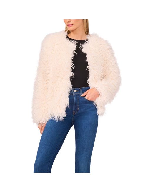 Halogen® Blue Faux Fur Jacket