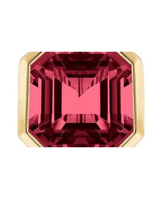 Goshwara Red Gossip Asscher-Cut Semiprecious Stone & Diamond Drop Earrings