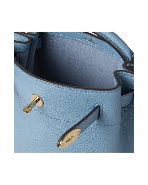 Mulberry Blue Mini Islington Leather Bucket Bag