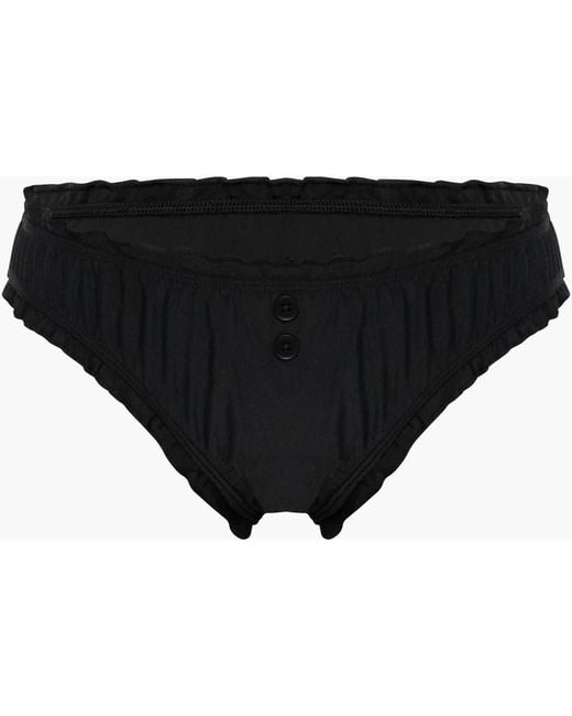 Oddli Black Bloomer Bikini Bottom