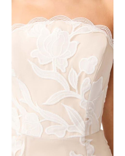 white christmas dresses Helena Strapless Midi Dress In White