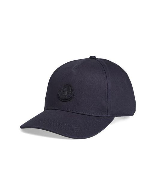 Moncler Blue Logo Patch Baseball Cap for men