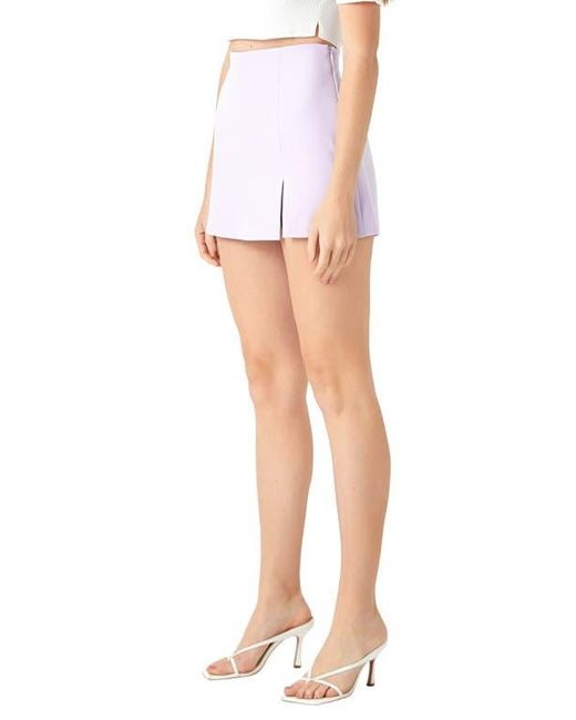 Endless Rose White Side Slit Skort