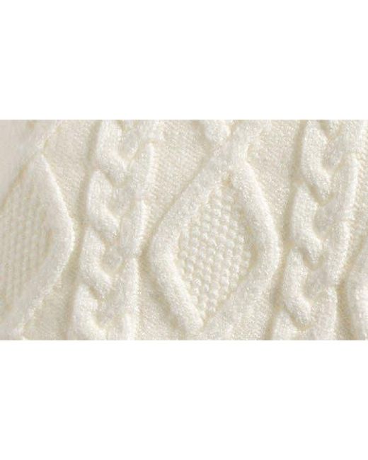 Skims White Sweater Knit Shorts