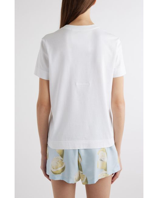 Givenchy Blue Slim Fit Cotton Lemon Graphic T-shirt