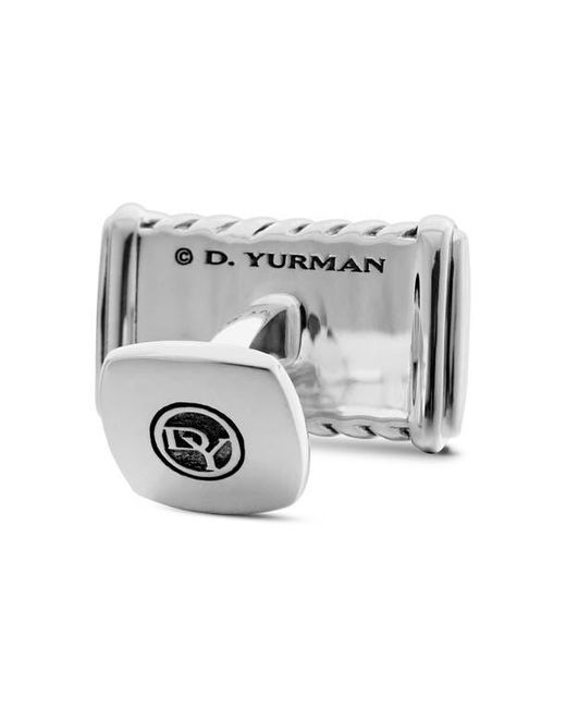 David Yurman White Chevron Cuff Links for men