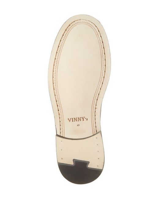 VINNY'S Black Yardee Penny Loafer for men