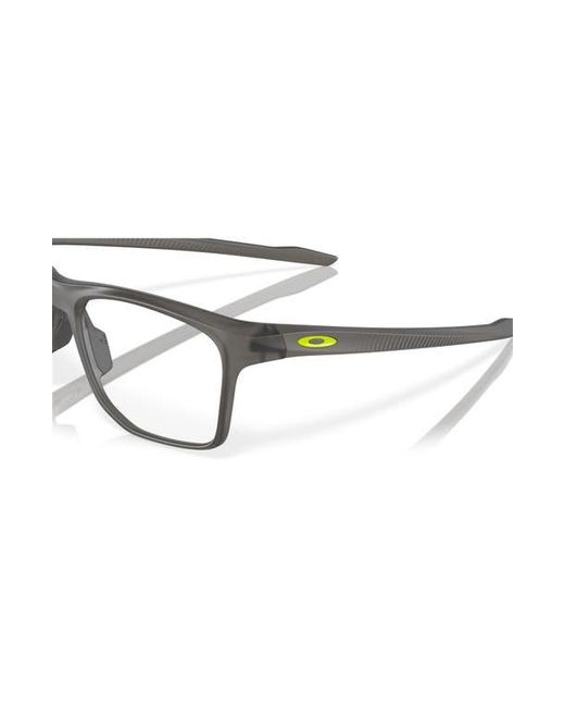 Oakley Gray 55Mm Rectangle Optical Glasses for men