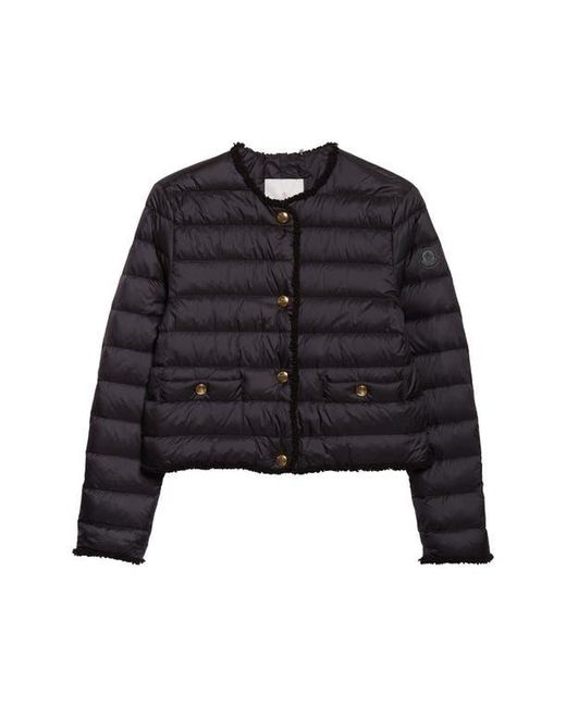 Moncler Black Fleurs Down Puffer Jacket