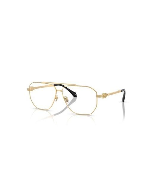 Versace Metallic 59Mm Square Optical Glasses for men